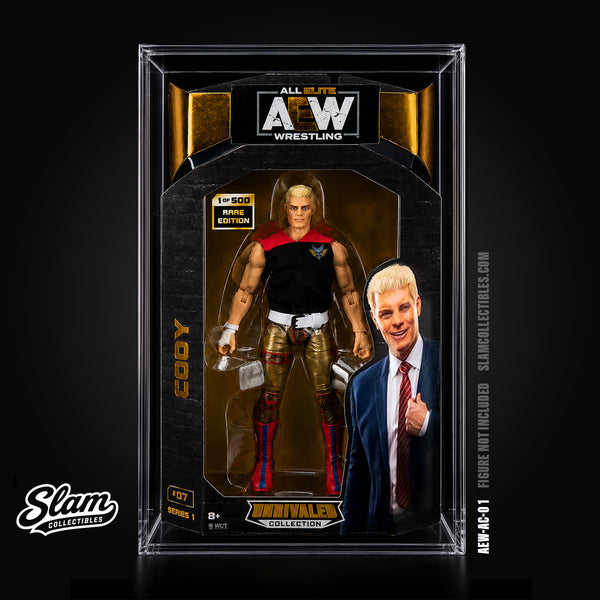 AEW Acrylic Case for Unrivaled and Unmatched Wrestling Figures