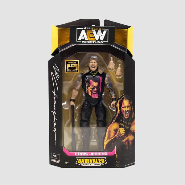 Chris Jericho 1 of 3000 AEW Unrivaled figure at SlamCollectibles.com