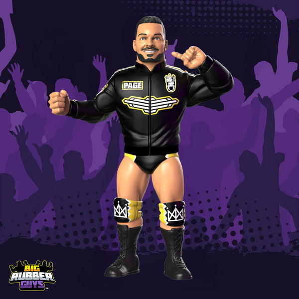 Big Rubber Guys Ethan Page LJN style wrestling figure