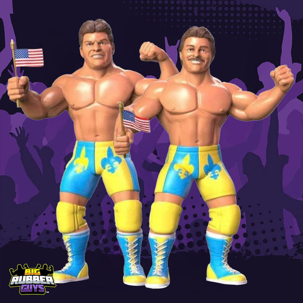 Jacques and Raymond Rougeau Big Rubber Guys wrestling figures at SlamCollectibles.com
