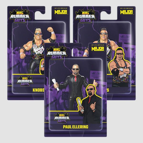 Paul Ellering and The Nasty Boys Big Rubber Guys LJN style wrestling figures at SlamCollectibles.com