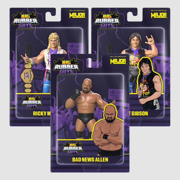 Big Rubber Guys Series 10 Bad News Allen and Rock 'N' Roll Express LJN style wrestling figures at slamcollectibles.com