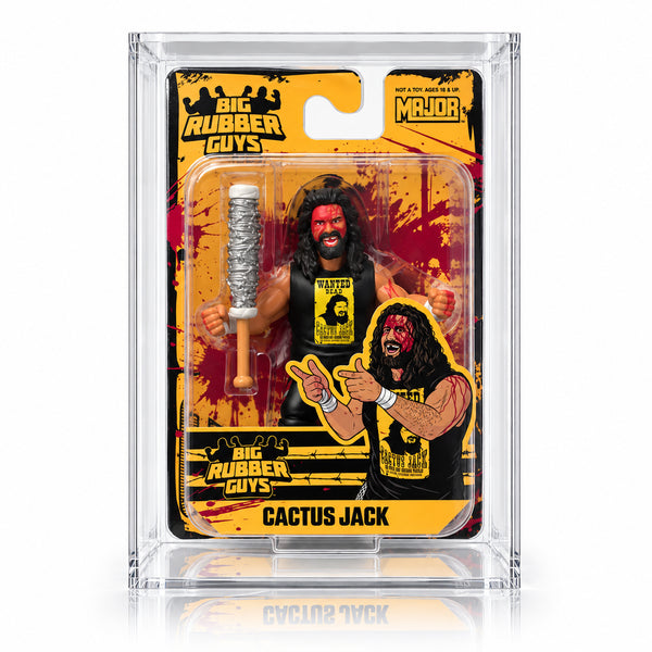 Big Rubber Guys Bloody Cactus Jack + Acrylic Display Case