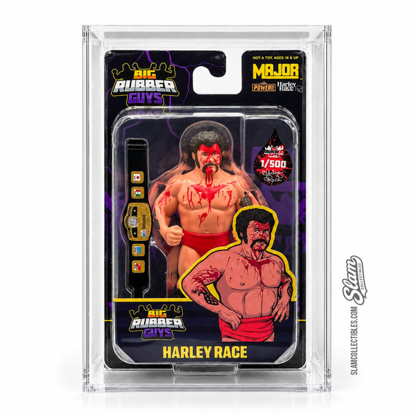 Big Rubber Guys Bloody Harley Race 1/500 Figure + Acrylic Display Case