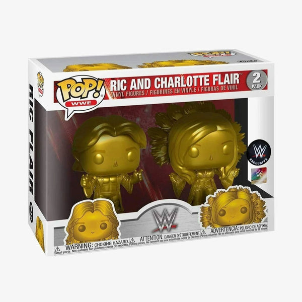 Ric and Charlotte Flair WWE Funko Pop! figures at SlamCollectibles.com