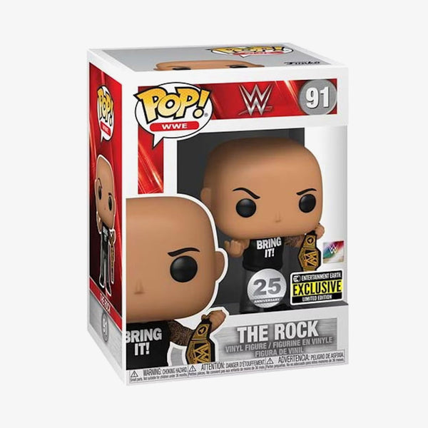 The Rock WWE Funko Pop! figure at SlamCollectibles.com