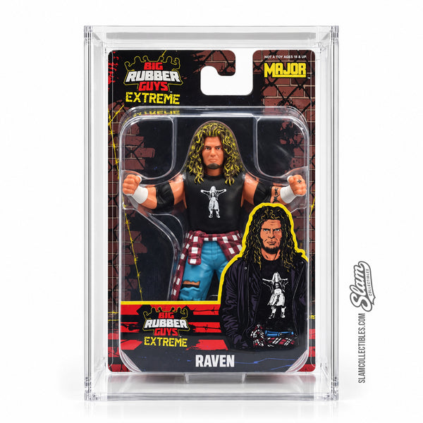Big Rubber Guys Extreme Raven Figure + Acrylic Display Case