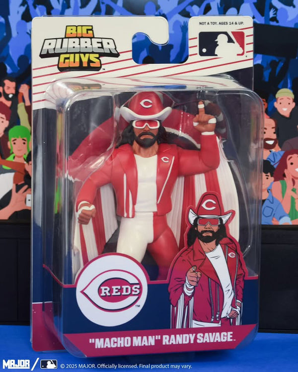 Big Rubber Guys Macho Man Randy Savage (Cincinnati Reds) Figure (Q2 2026)