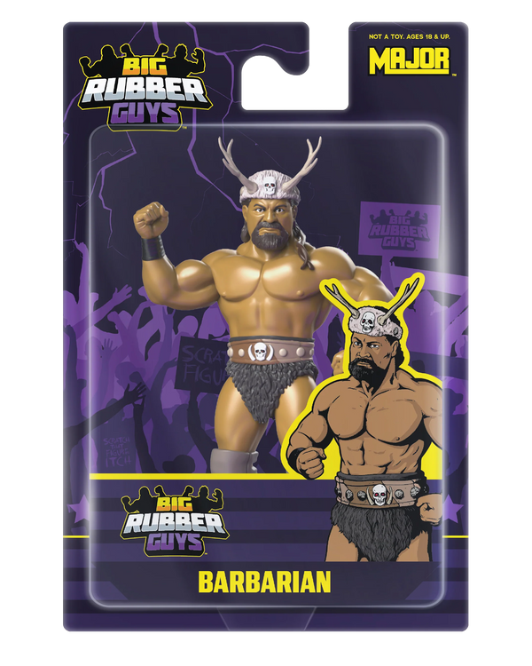 The Barbarian Big Rubber Guys Wrestling Figure
