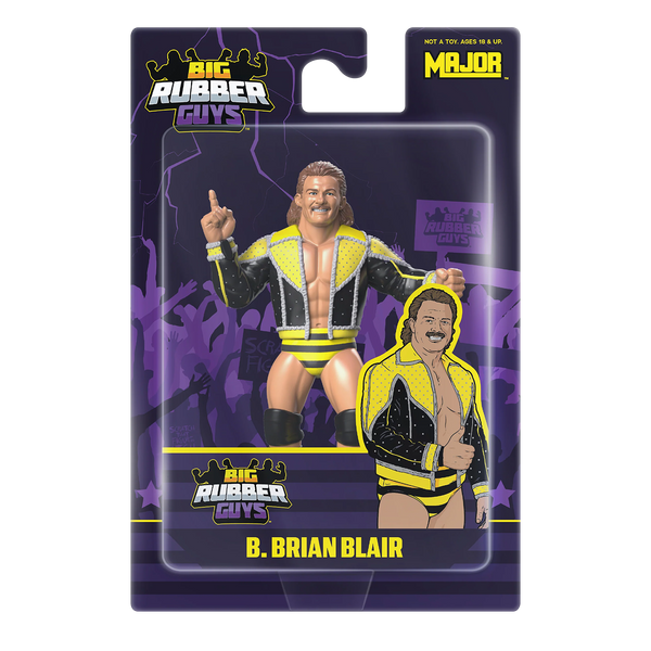 B. Brian Blair Big Rubber Guys Wrestling Figure