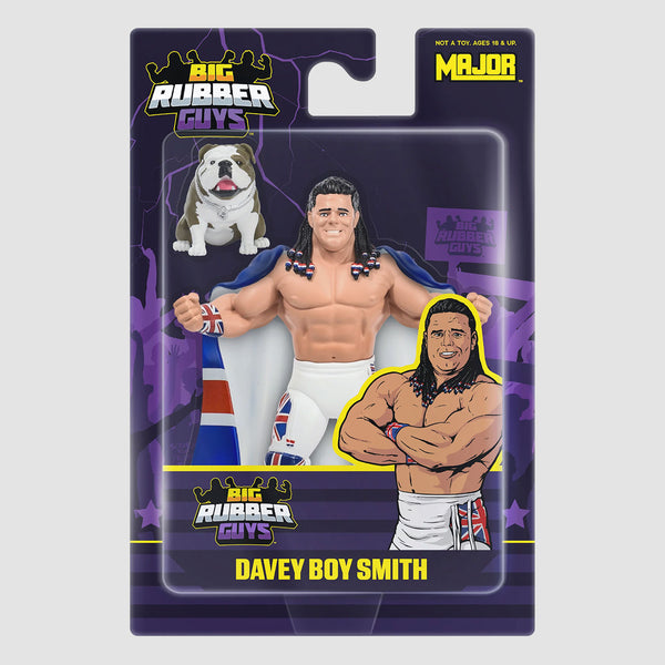 Big Rubber Guys British Bulldog Davey Boy Smith Wrestling Figure