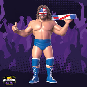 Big Rubber Guys Hacksaw Jim Duggan Series 6 LJN-style rubber wrestling figure