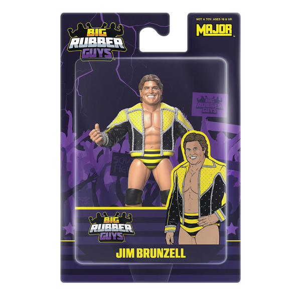 Jim Brunzell Killer Bees Big Rubber Guys Wrestling Figure