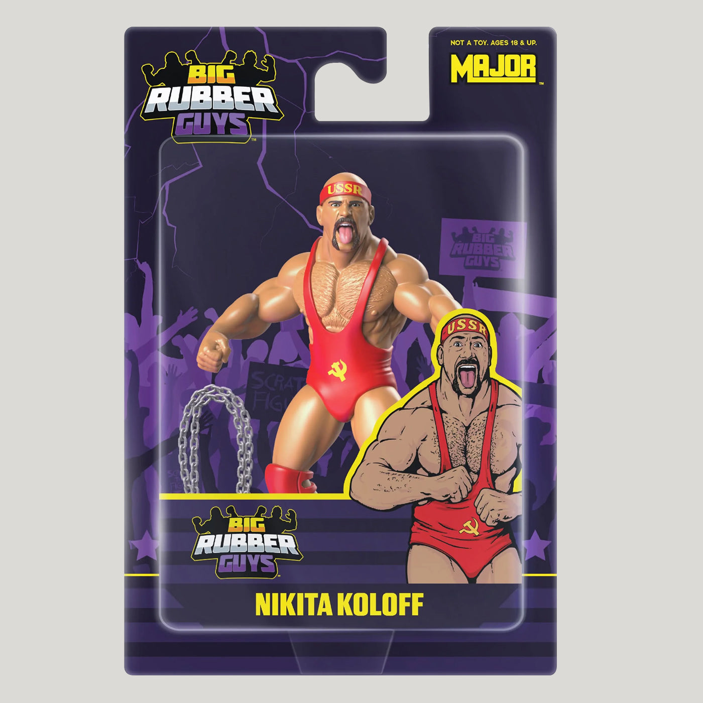 224★サッカー★ledley king★prostars★フィギュア Nikita Koloff Big Rubber Guys LJN-Style Rubber Wrestling Figure