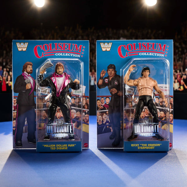 WWE Ultimate Edition Coliseum Collection Million Dollar Man Ted Dibiase and Ricky Steamboat