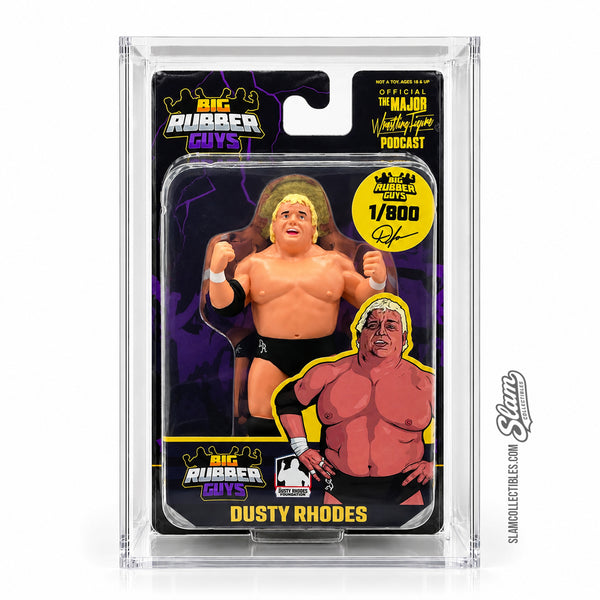 Big Rubber Guys Dusty Rhodes 1/800 Figure + Acrylic Display Case