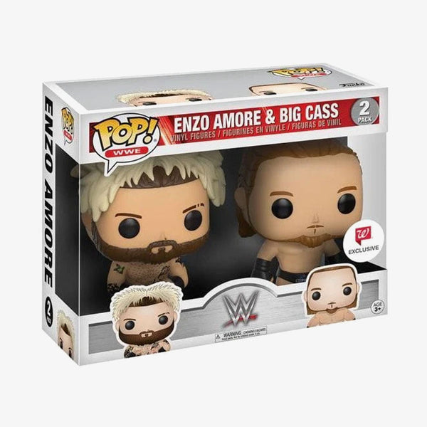 Enzo Amore and Big Cass WWE Funko Pop! figure set at SlamCollectibles.com