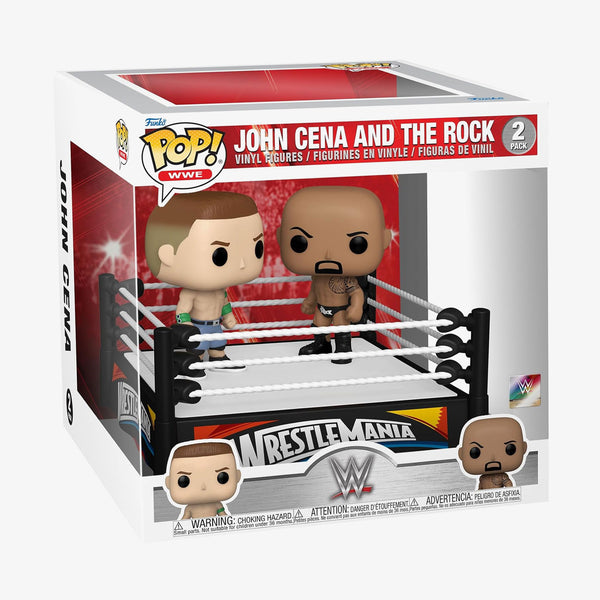 John Cena and The Rock WWE Funko Pop! Moments set at SlamCollectibles.com