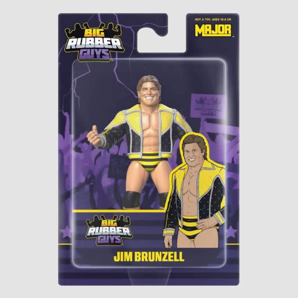 Jim Brunzell Big Rubber Guys Wrestling Figure