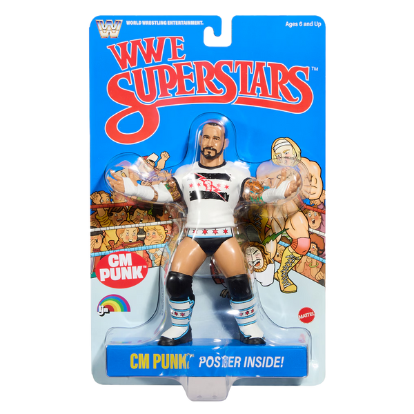 LJN WWE Superstars – CM Punk Wrestling Figure (Q4 2026)