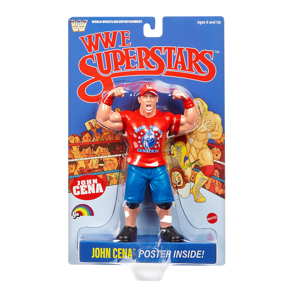 LJN WWE Superstars John Cena Rubber Wrestling Figure