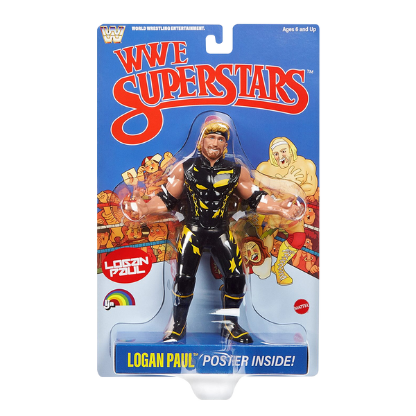 LJN WWE Superstars Logan Paul Rubber Wrestling Figure