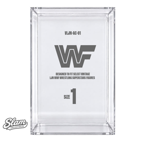 LJN WWF Wrestling Superstars Acrylic Case – Size 1 (UV-Resistant)
