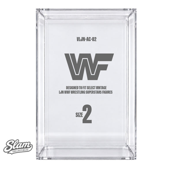 LJN WWF Wrestling Superstars Acrylic Case – Size 2 (UV-Resistant)