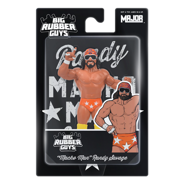 "Macho Man" Randy Savage Orange (2026) Big Rubber Guys Wrestling Figure