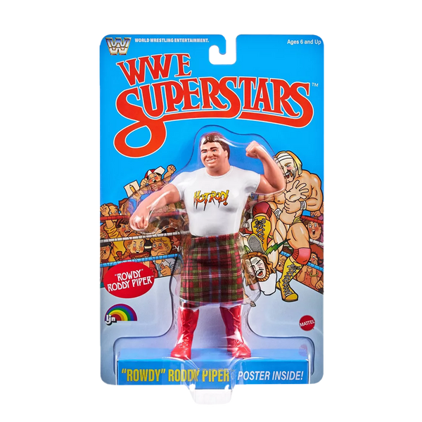 LJN WWE Superstars – Rowdy Roddy Piper Wrestling Figure (Q3-Q4 2026)