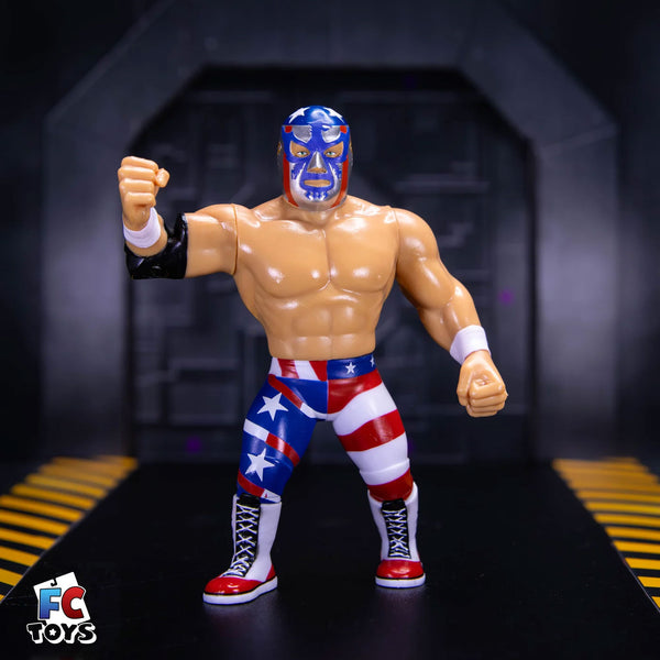 THE PATRIOT DEL WILKES WSW RETRO WRESTLING FIGURE SERIES 5
